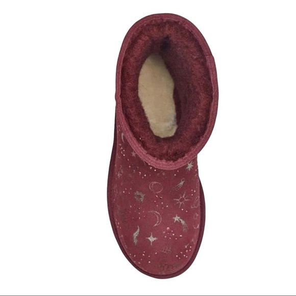 Ugg Wild Grape Classic Zodiac Short Suede Boots Women’s Size 6 Cozy Warm Classic - Picture 4 of 14